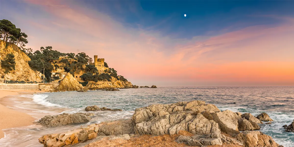 Paysage de la Costa Brava (Espagne) e, vacances avec VTF
