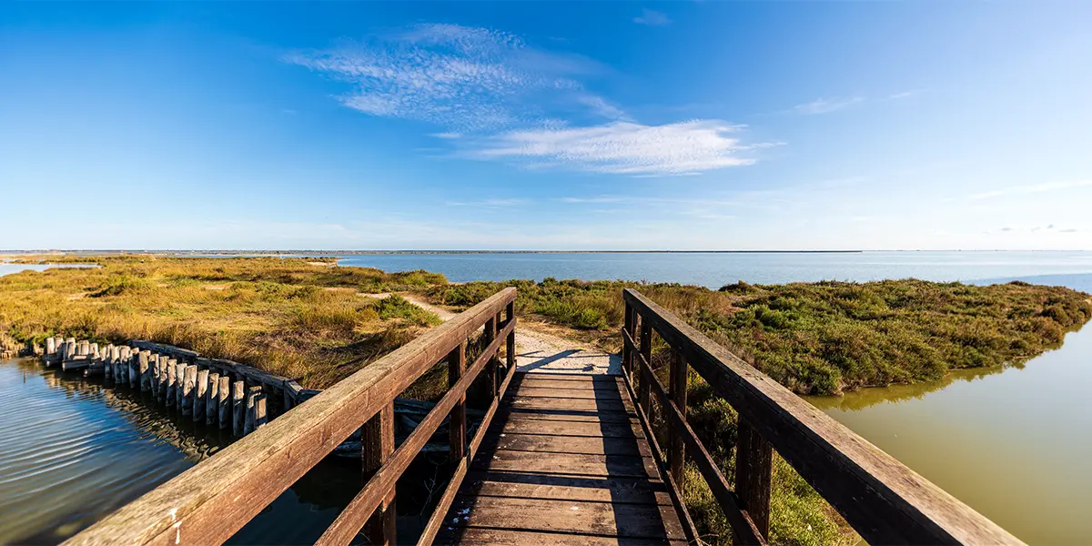 Paysage de la côte adriatique (italie) en vacances avec VTF