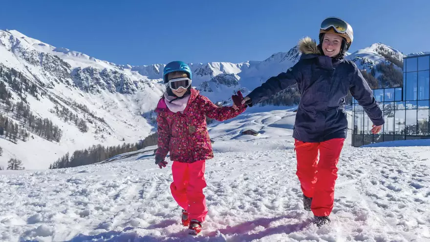 Plein ski en Savoie famille monoparentale
