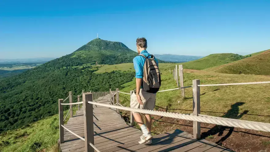 rando volcan du Puy-de-Dôme en Auvergne