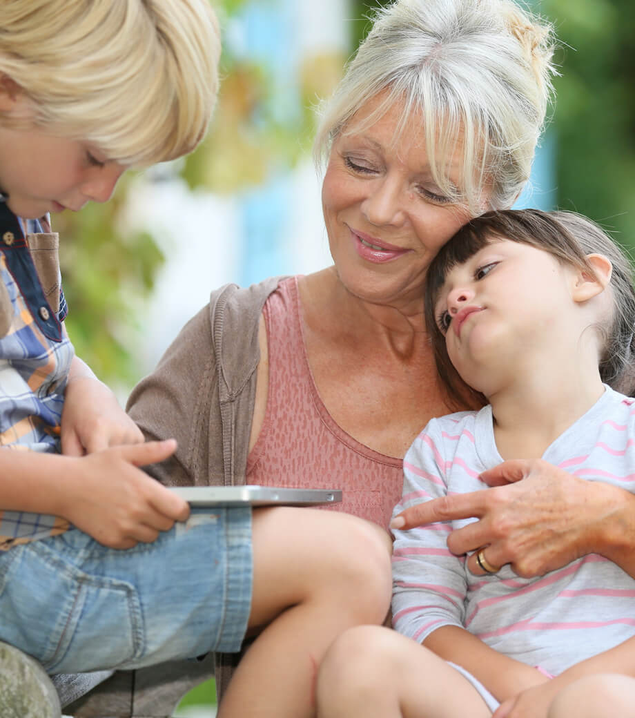 Holidays with grandpa and grandma