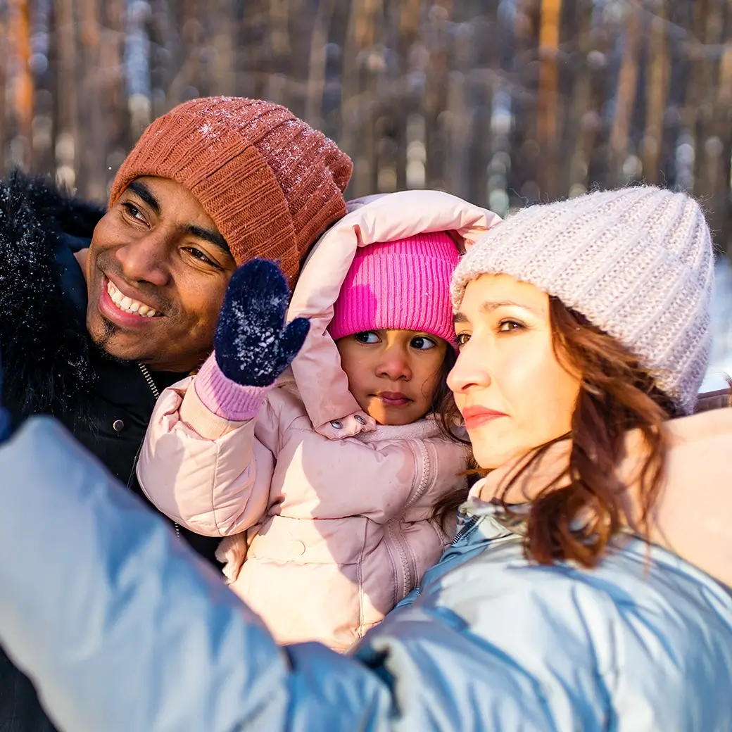 Vacances en famille à la neige