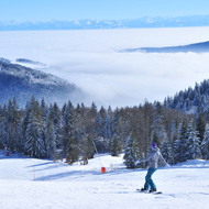 Skiing at Métabief