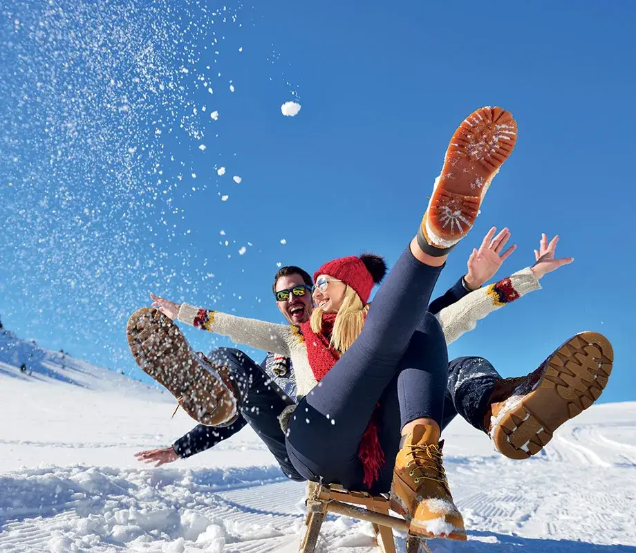 Family's winter holiday